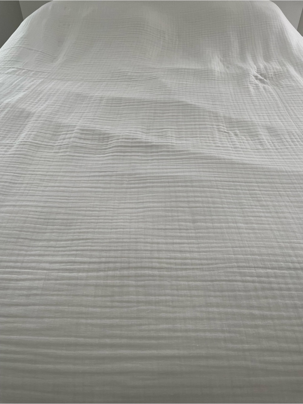 Muslin Comfort Ultra Lightweight Cotton Blanket White 120x120 OEKO-TEX - Picture 2 of 6